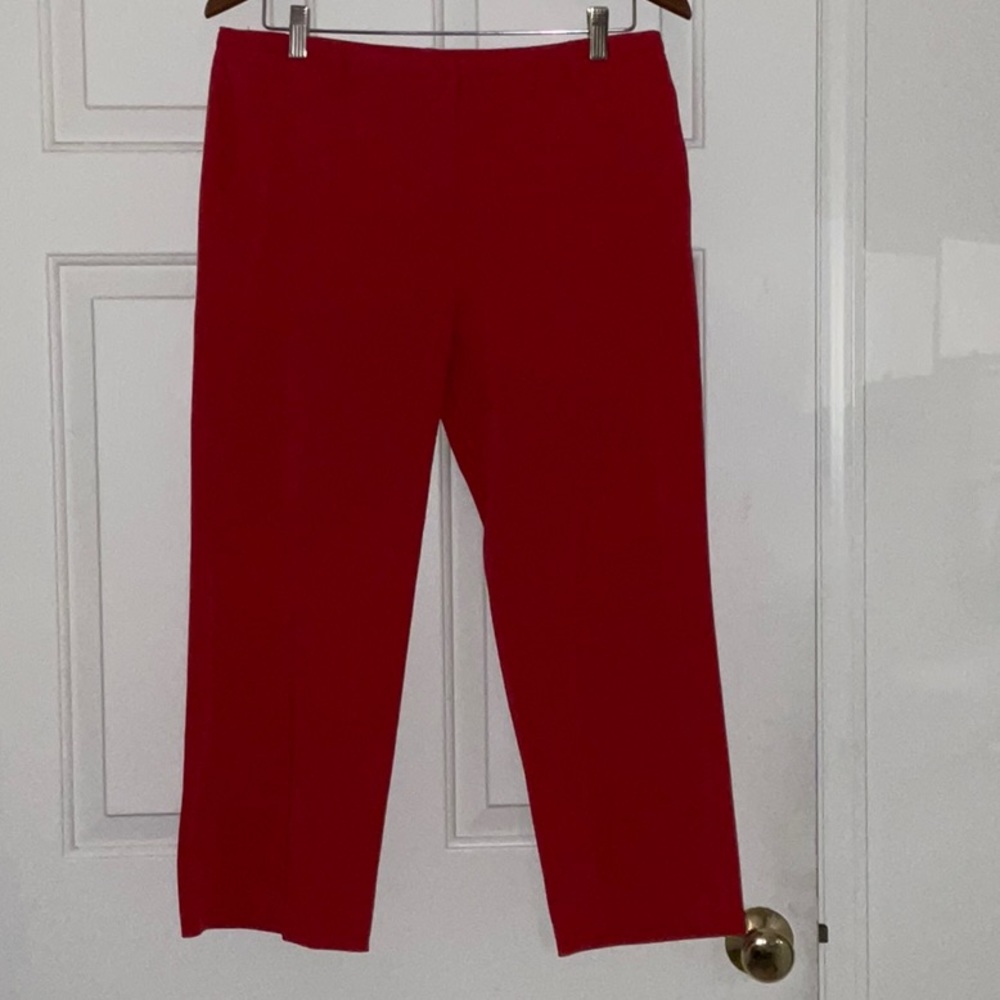 Express stretch red capris size 11/12 brand new.